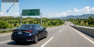 lahore to islamabad by car